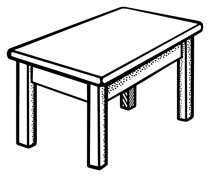 table - lineart