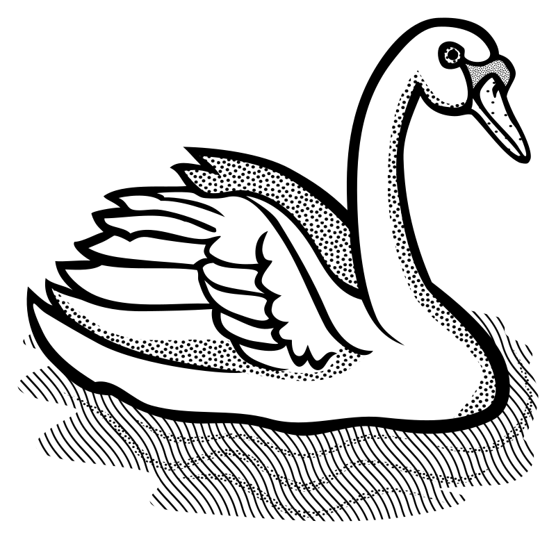 swan - lineart