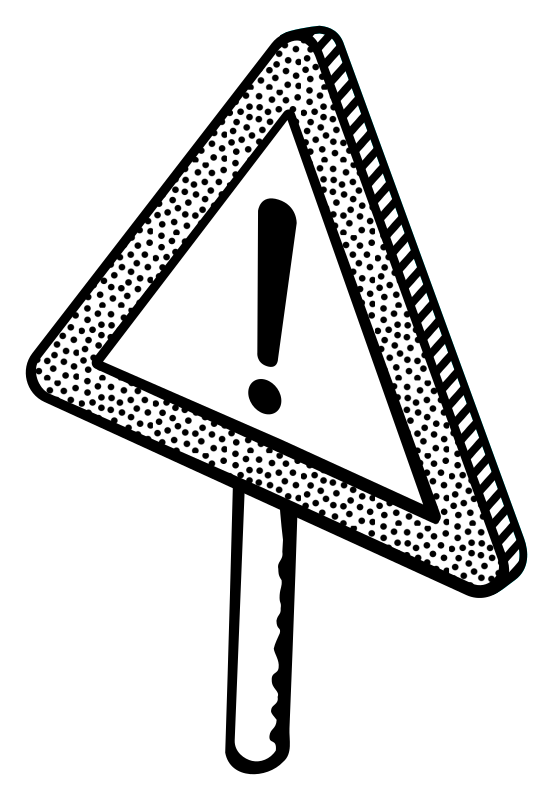 traffic sign - lineart