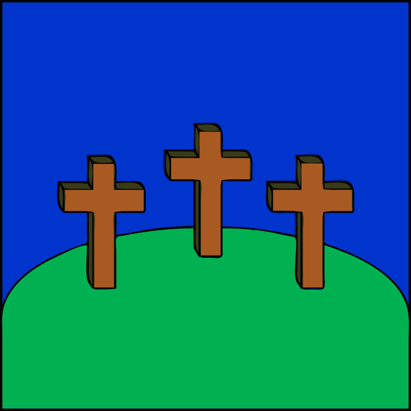 3 crosses on a hill