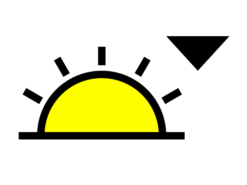 Sunset symbol