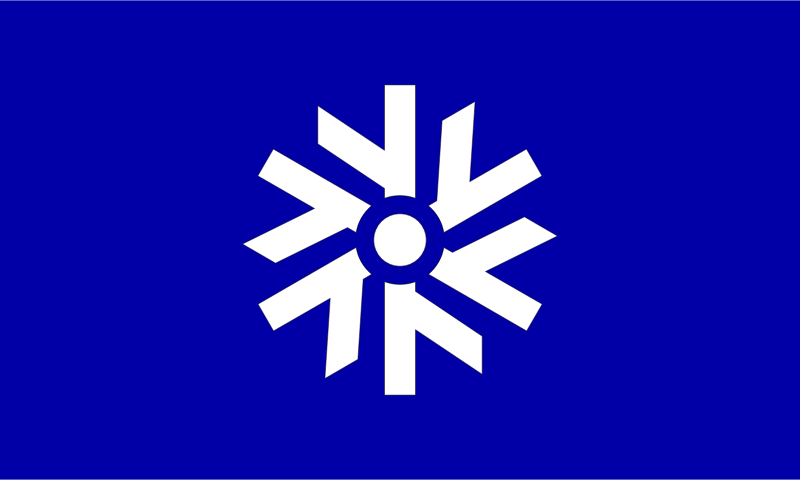 Flag of Toya, Hokkaido