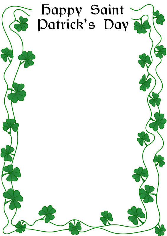 St Patrick's Day border