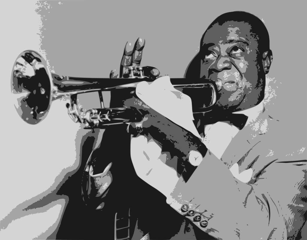 Louis Armstrong - Openclipart