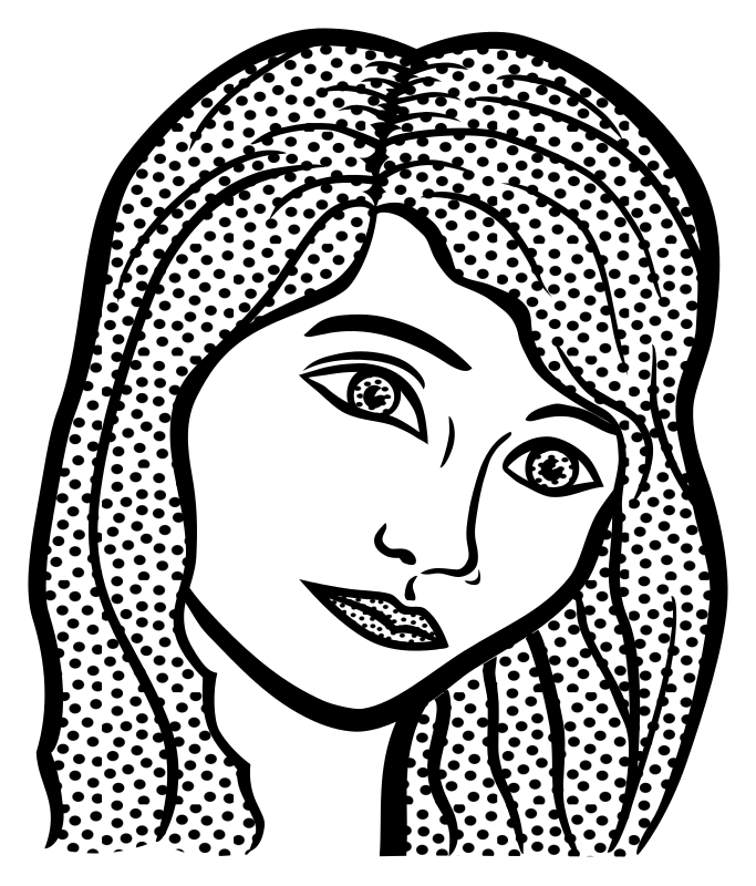 woman face - lineart