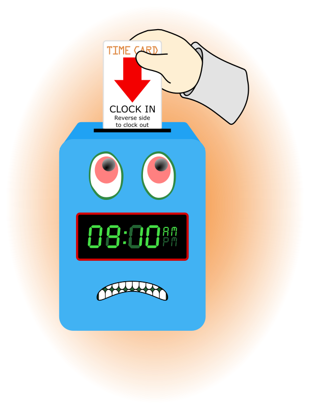 Angry Time Clock