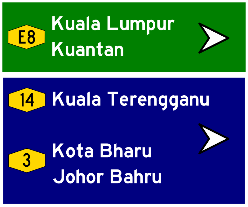 Malaysian Road Sign