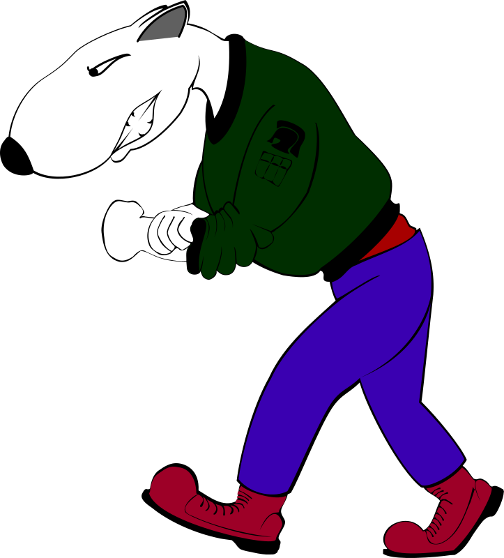 bulli as skinhead cartooned