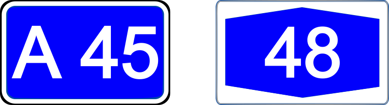 Bundesautobahn (Highway) Nummer(German Roadsign)