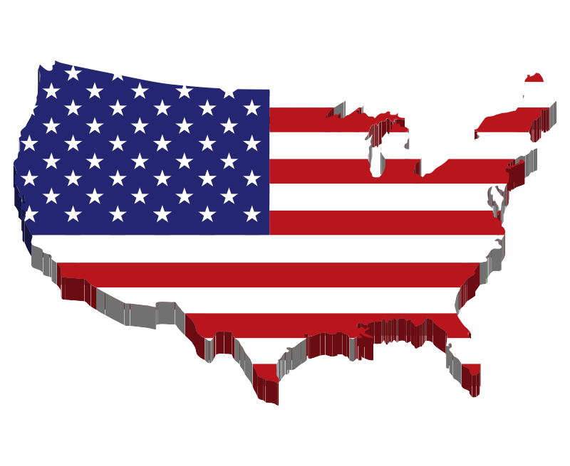 America Map Flag