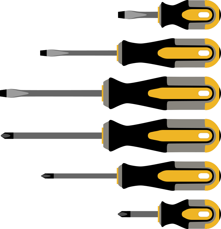 Different screwdrivers