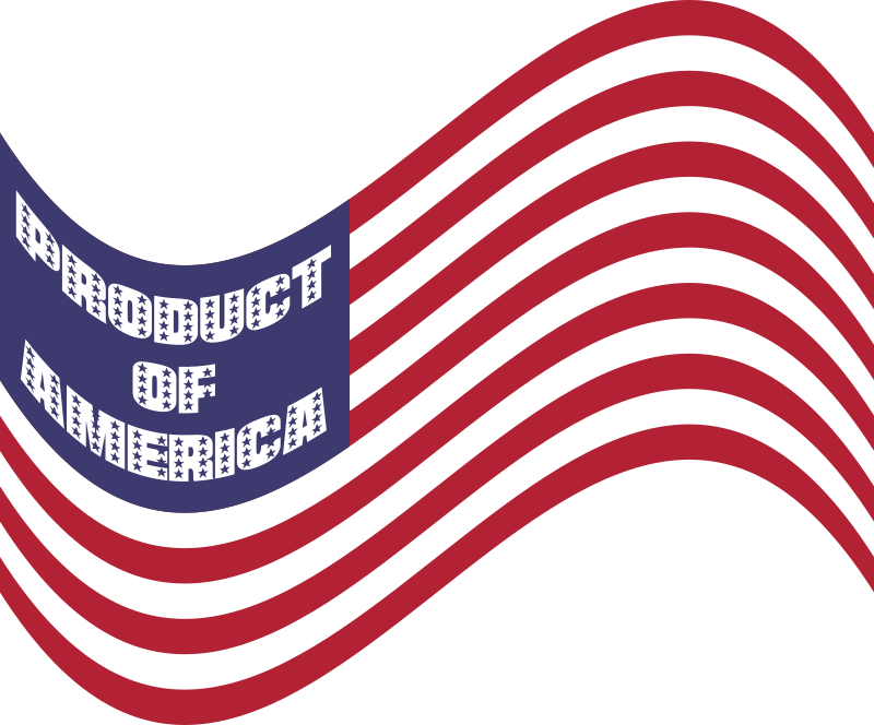 Product Of America Wavy Flag Variation 2