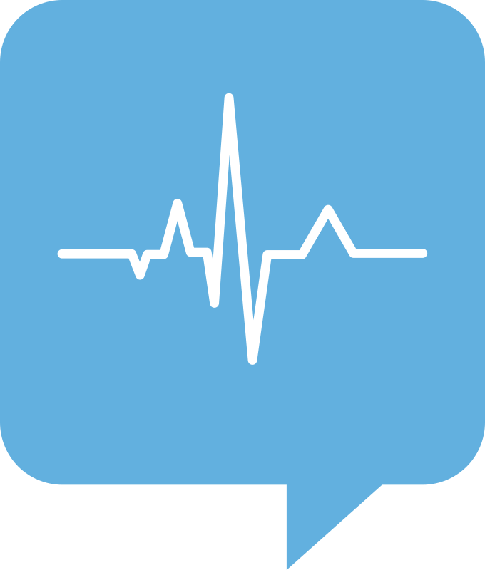 ECG Logo for Health.SE. No background. White trace