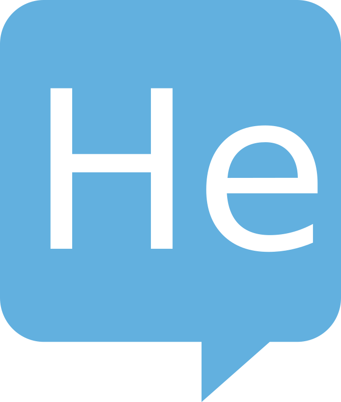 He Logo for Health.SE. No background. White text