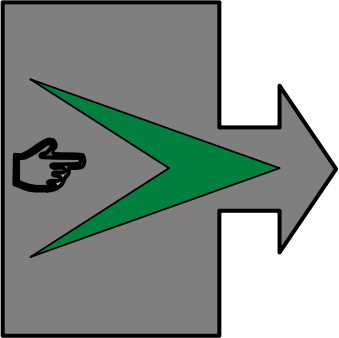 Go right arrow