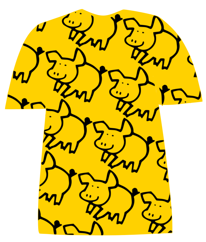 Tshirt-with-pig-pattern