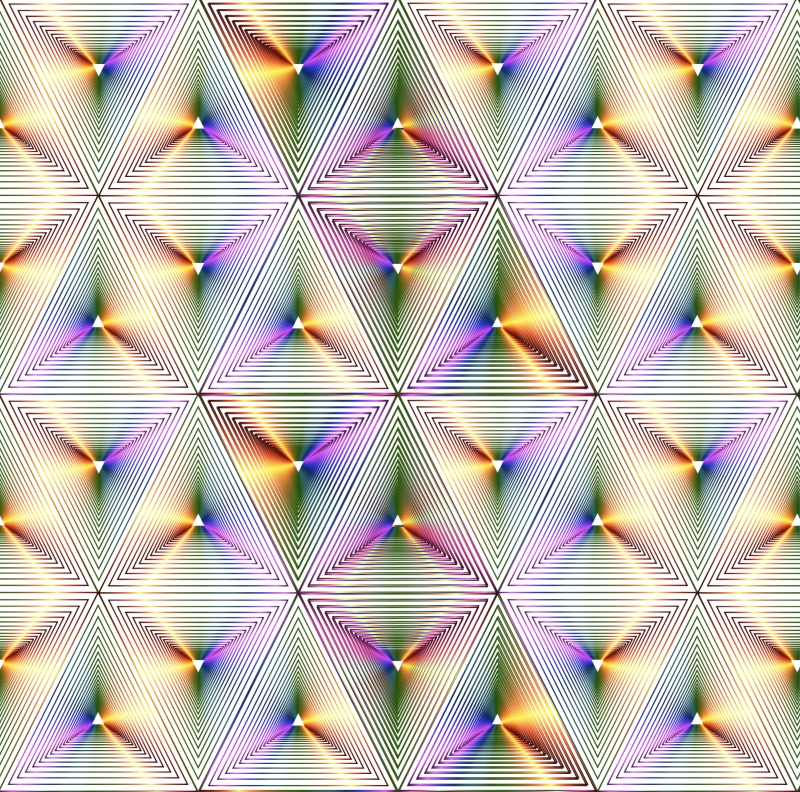 Rainbow Triangle Pattern