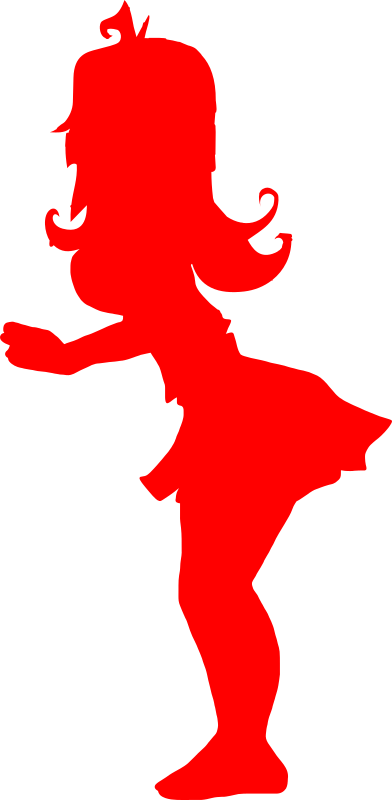 Japanese cheerleader silhouette