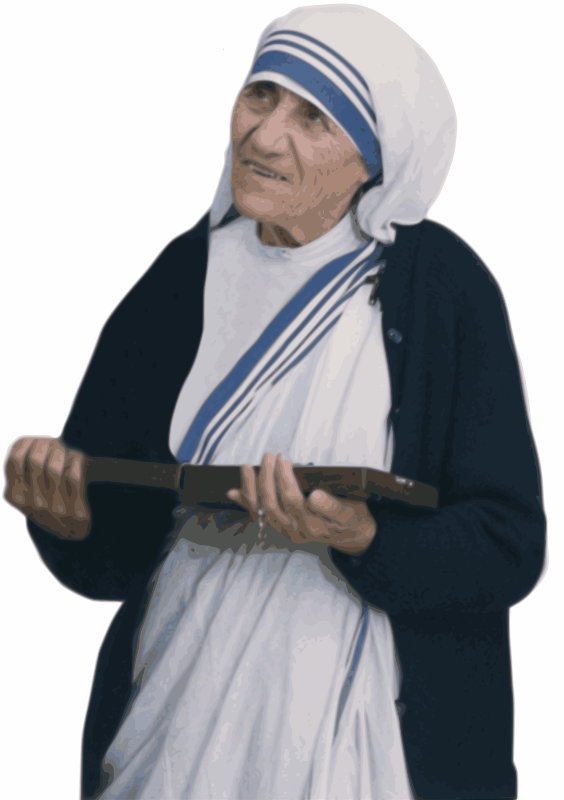 Mother Teresa Public Domain Trace