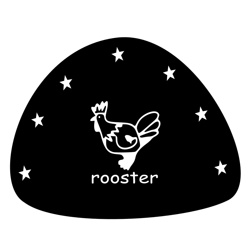 Rooster-lineart