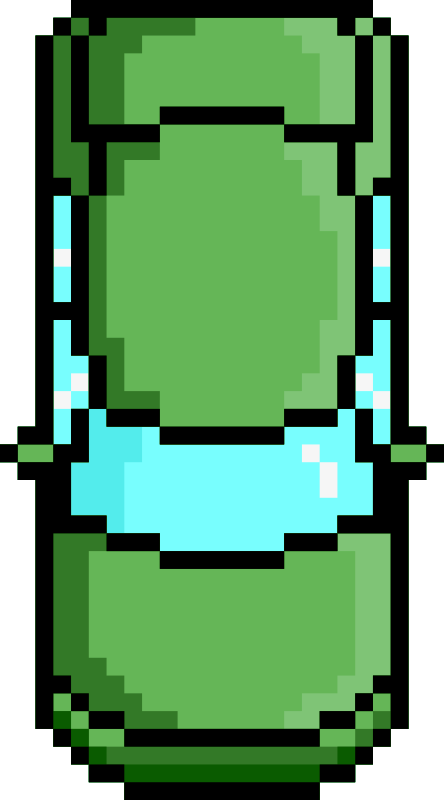 Pixel Car Green Front