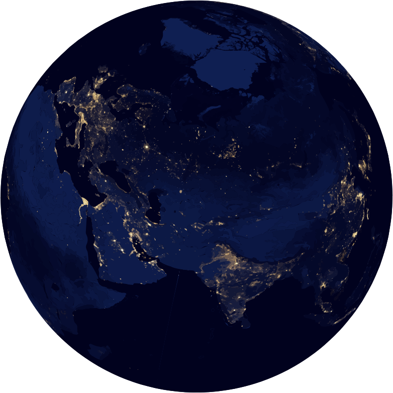 Earth At Night Globe