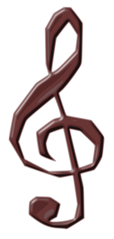 Treble clef -chocolate