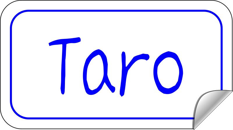 name tag sticker