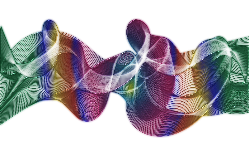 Rainbow Ribbons Variation 1