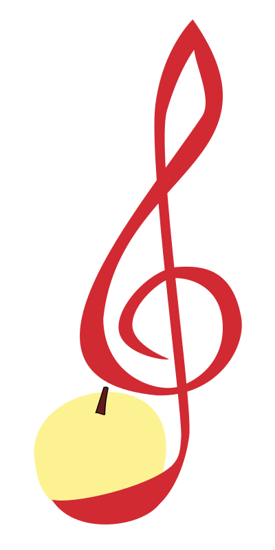 Treble-clef-apple