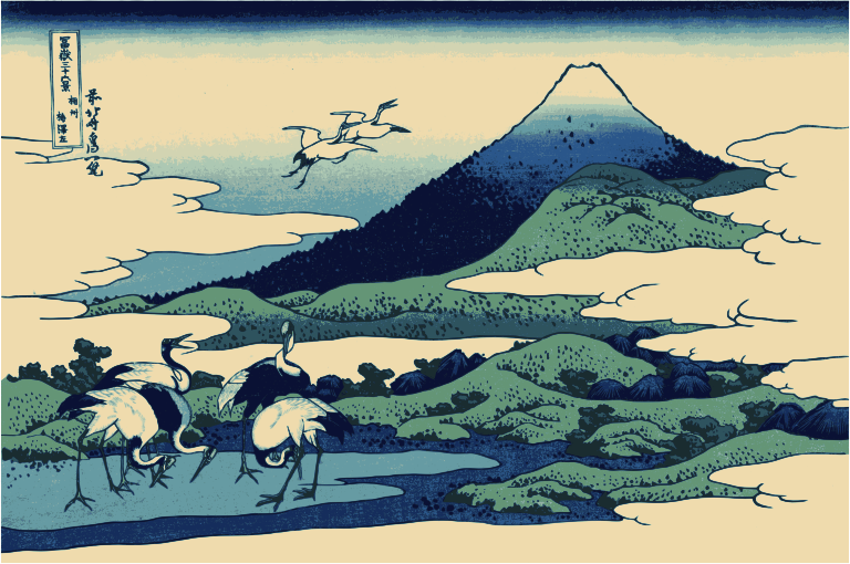 Hokusai Mount Fuji 36 Views 27 Openclipart