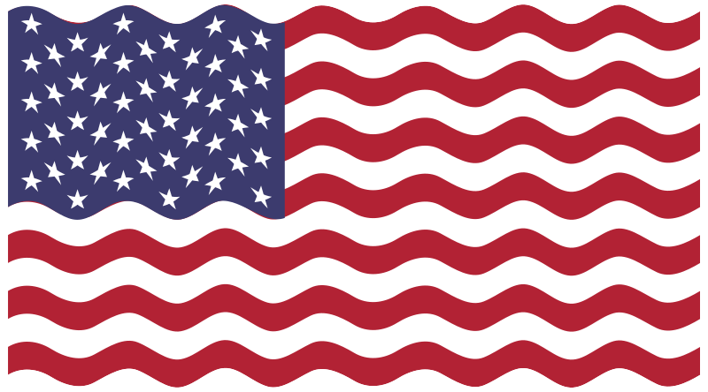 America USA Flag Wavy