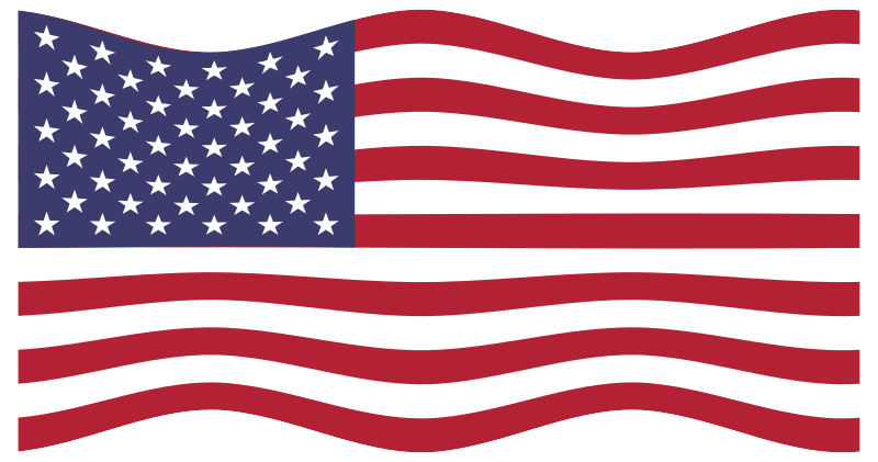 America USA Flag Wavy 2