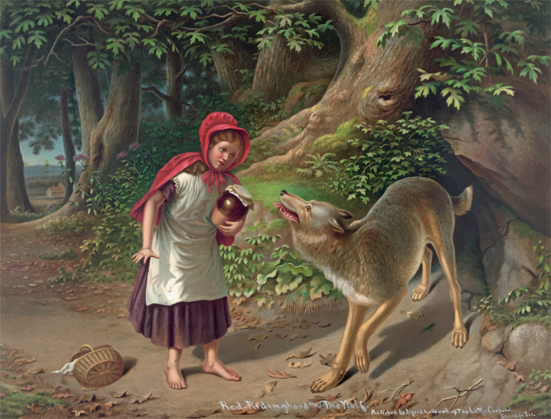 Little Red Riding Hood Painting