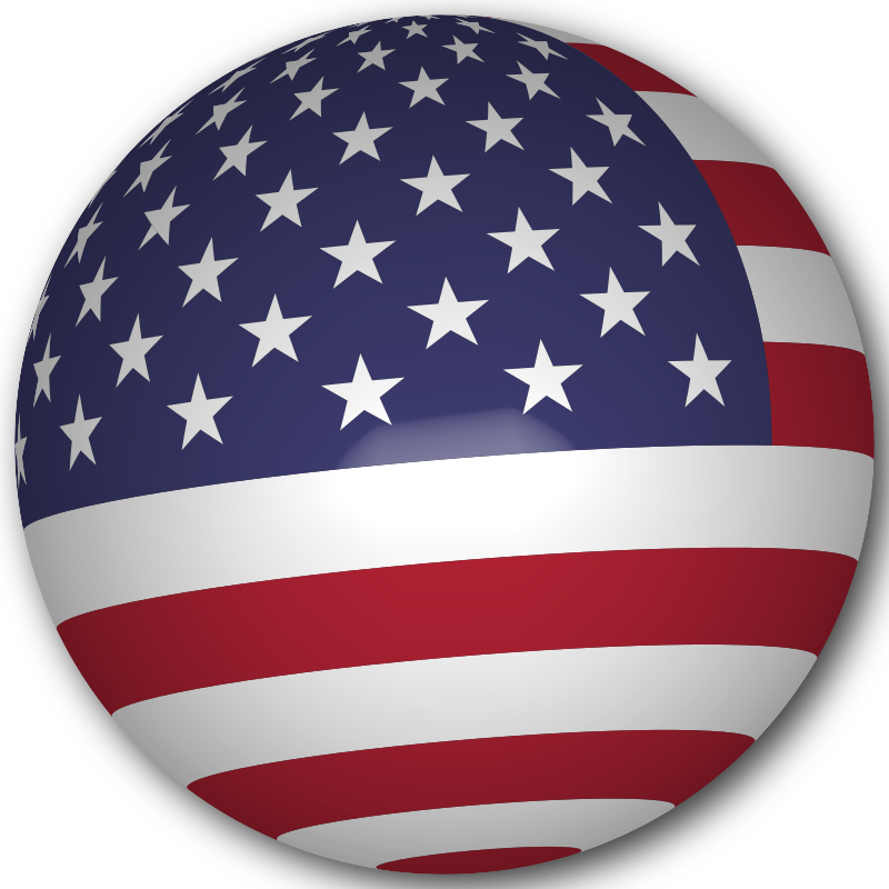 USA Flag Sphere