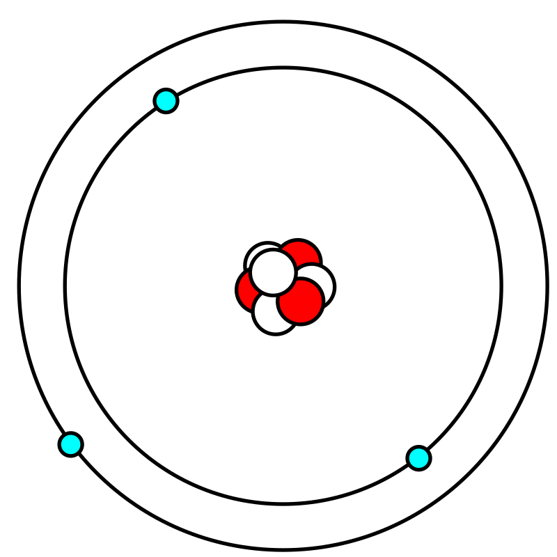 bohr diagram for lithium