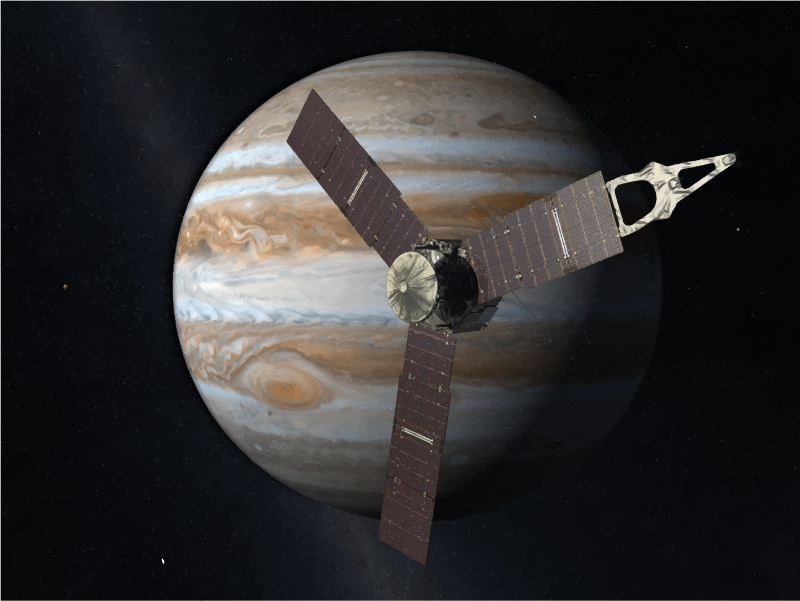 Juno Mission to Jupiter (2010 Artist's Concept)