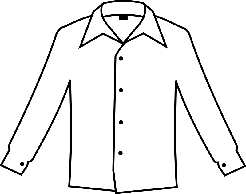 Simple white shirt Openclipart