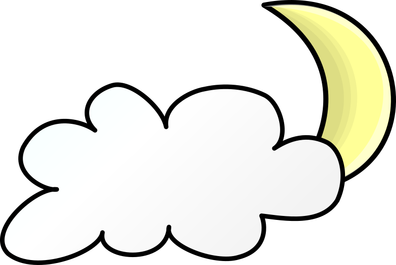 Weather Symbols: Cloudy Night