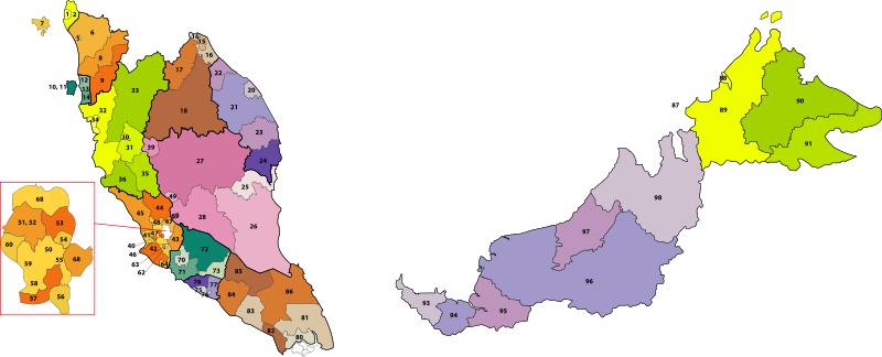 Malaysia Postcode Map