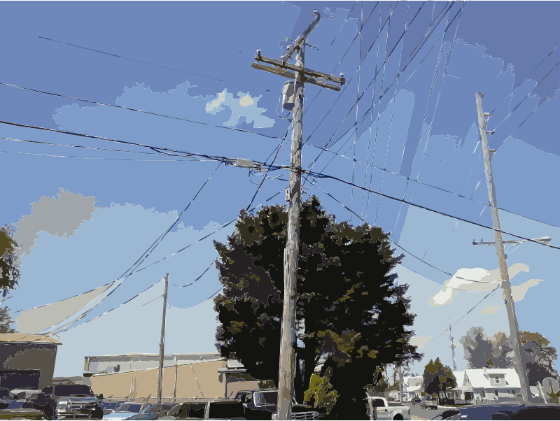 Utility Pole Vectorized