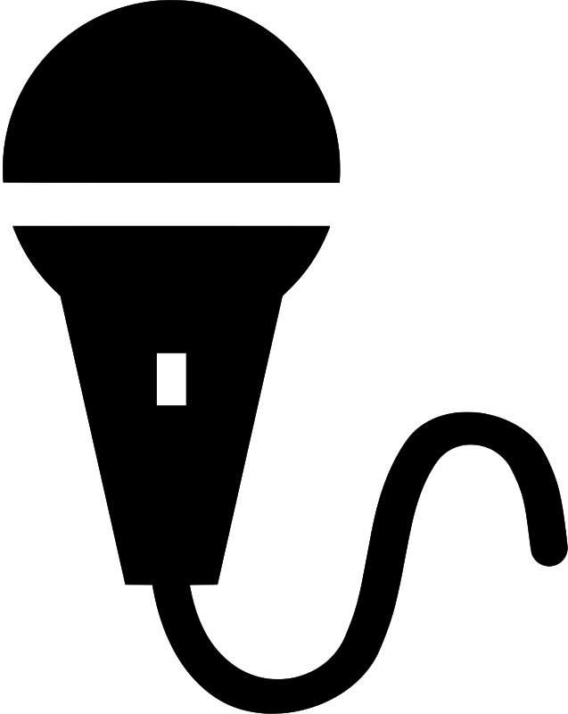 Microphone Icon Silhouette