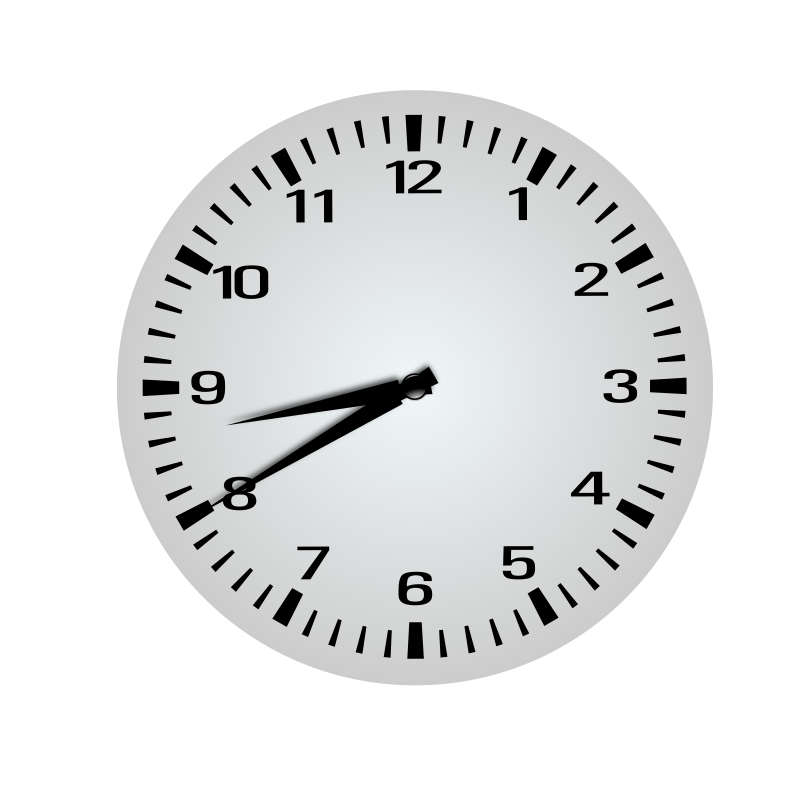 Twenty Minutes Before Nine 8 40 Openclipart