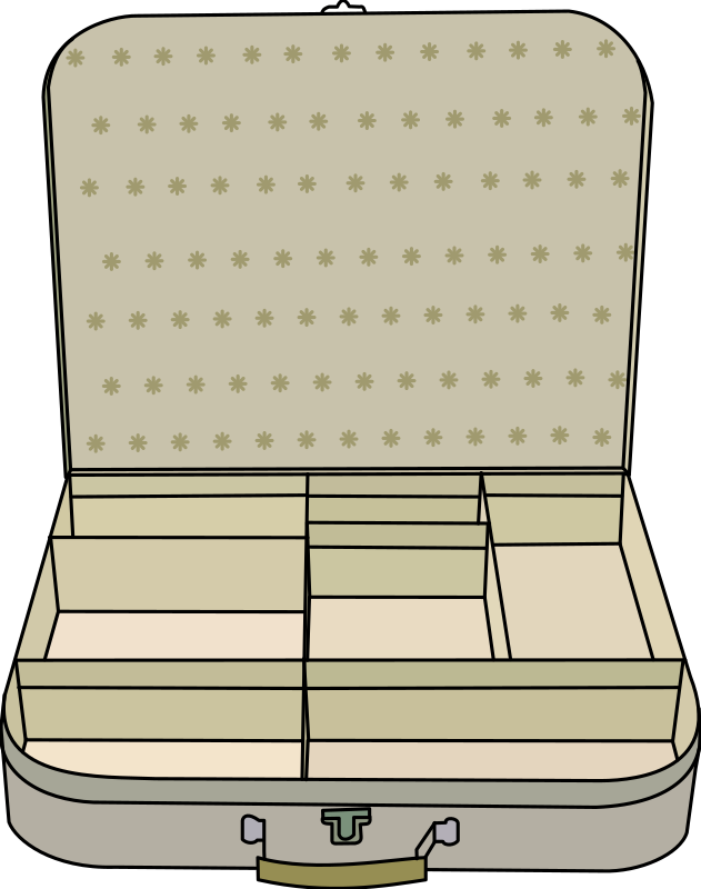 suitcase with compartment