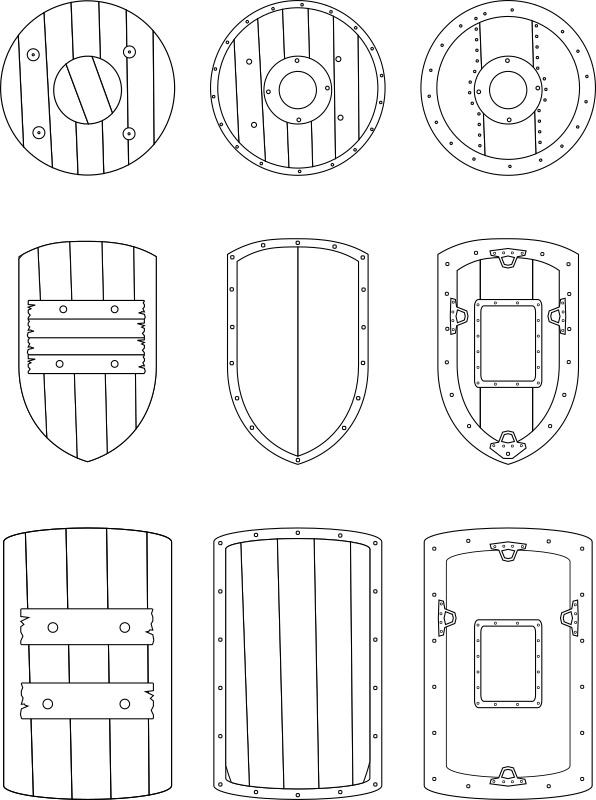 shield designs medieval