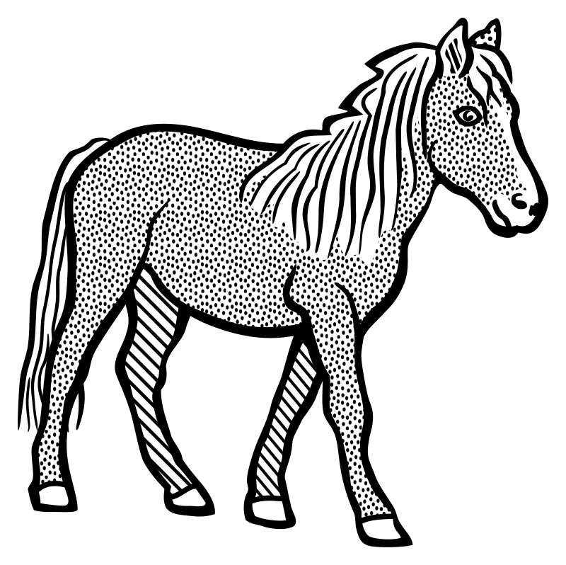 horse - lineart