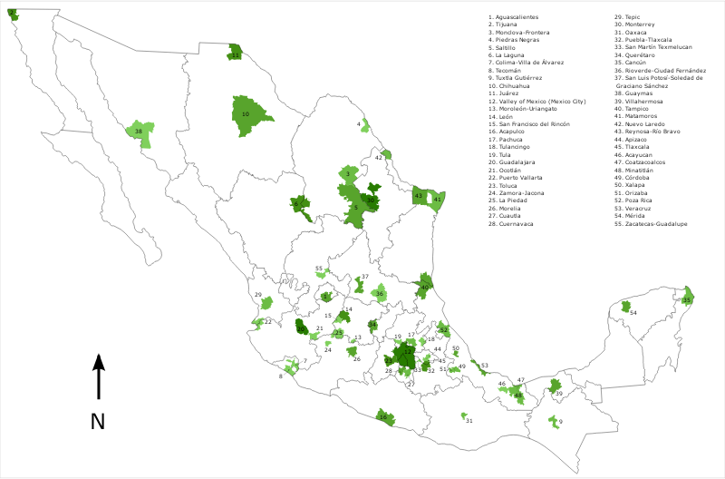 Metropolitan areas of Mexico