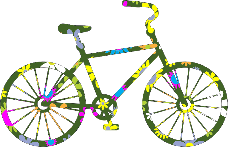 Retro Floral Bicycle