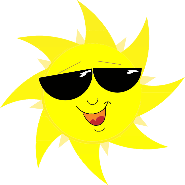 Smiling Sun With Sunglasses