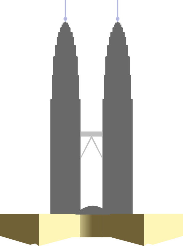 Petronas Twin Towers (silhouette)